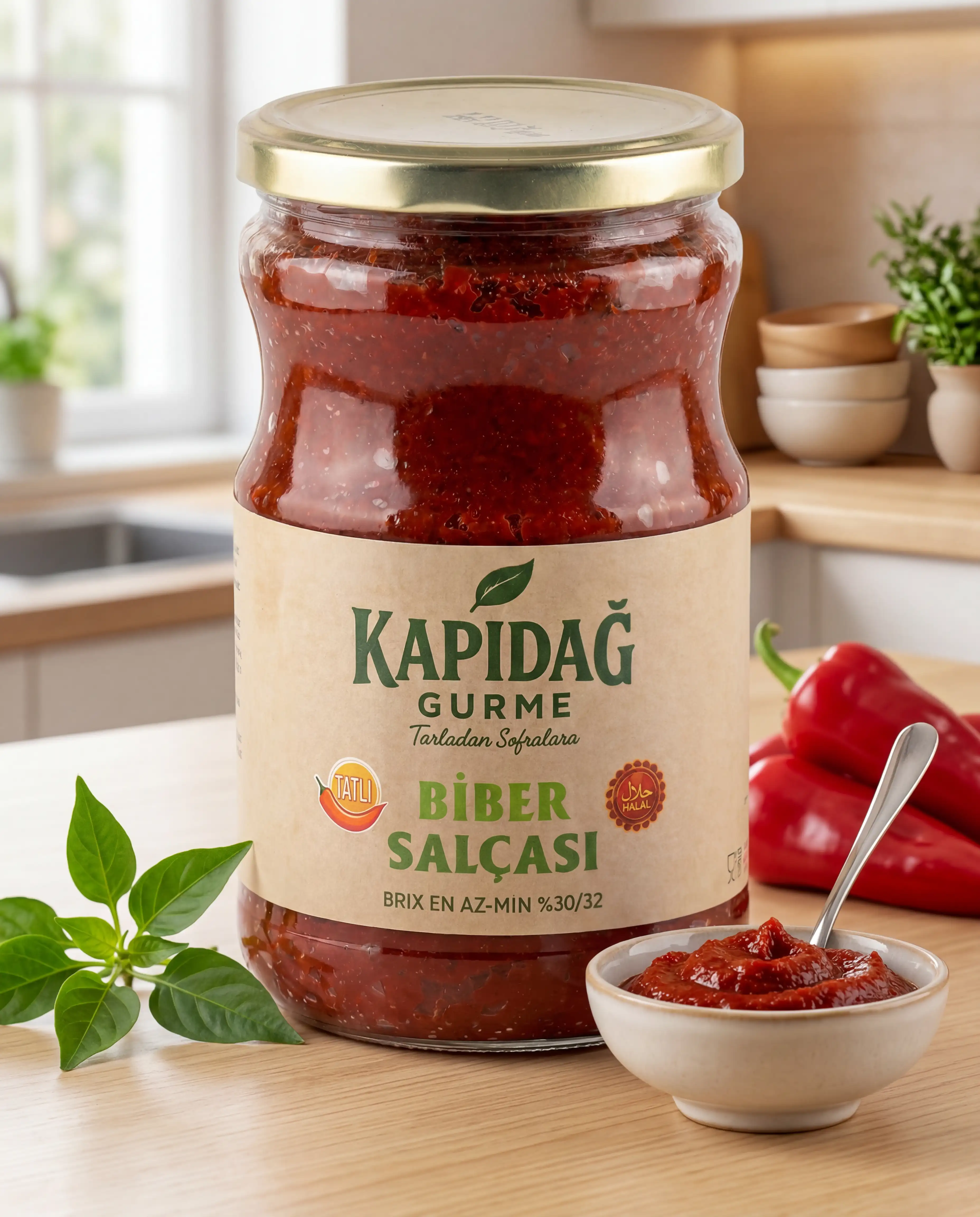 Kapıdağ Gurme Tatlı Biber Salçası 720 gr 